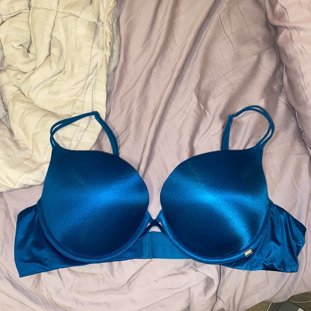 Victoria secrets Blue satin push up bra